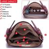 imageWomen Large Crossbody Bags Ladies Satchel Shoulder Handbags Purse and Wallet Set for Women Totes Hobo PursesBurgundy