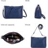 imageWomen Large Crossbody Bags Ladies Satchel Shoulder Handbags Purse and Wallet Set for Women Totes Hobo PursesDarkblue