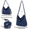 imageWomen Large Crossbody Bags Ladies Satchel Shoulder Handbags Purse and Wallet Set for Women Totes Hobo PursesDarkblue
