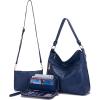imageWomen Large Crossbody Bags Ladies Satchel Shoulder Handbags Purse and Wallet Set for Women Totes Hobo PursesDarkblue