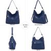 imageWomen Large Crossbody Bags Ladies Satchel Shoulder Handbags Purse and Wallet Set for Women Totes Hobo PursesDarkblue