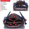 imageWomen Large Crossbody Bags Ladies Satchel Shoulder Handbags Purse and Wallet Set for Women Totes Hobo PursesDarkblue