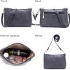 imageWomen Large Crossbody Bags Ladies Satchel Shoulder Handbags Purse and Wallet Set for Women Totes Hobo PursesDarkgrey
