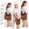 imageWomen Large Crossbody Bags Ladies Satchel Shoulder Handbags Purse and Wallet Set for Women Totes Hobo PursesGreen