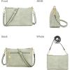 imageWomen Large Crossbody Bags Ladies Satchel Shoulder Handbags Purse and Wallet Set for Women Totes Hobo PursesLightgreen