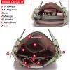 imageWomen Large Crossbody Bags Ladies Satchel Shoulder Handbags Purse and Wallet Set for Women Totes Hobo PursesLightgreen