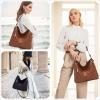 imageWomen Large Crossbody Bags Ladies Satchel Shoulder Handbags Purse and Wallet Set for Women Totes Hobo PursesLightgreen
