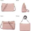 imageWomen Large Crossbody Bags Ladies Satchel Shoulder Handbags Purse and Wallet Set for Women Totes Hobo PursesLightpink