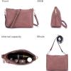 imageWomen Large Crossbody Bags Ladies Satchel Shoulder Handbags Purse and Wallet Set for Women Totes Hobo PursesPink