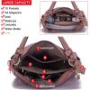imageWomen Large Crossbody Bags Ladies Satchel Shoulder Handbags Purse and Wallet Set for Women Totes Hobo PursesPink