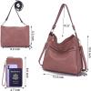 imageWomen Large Crossbody Bags Ladies Satchel Shoulder Handbags Purse and Wallet Set for Women Totes Hobo PursesPink