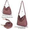 imageWomen Large Crossbody Bags Ladies Satchel Shoulder Handbags Purse and Wallet Set for Women Totes Hobo PursesPink