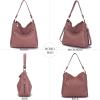 imageWomen Large Crossbody Bags Ladies Satchel Shoulder Handbags Purse and Wallet Set for Women Totes Hobo PursesPink