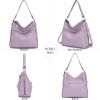 imageWomen Large Crossbody Bags Ladies Satchel Shoulder Handbags Purse and Wallet Set for Women Totes Hobo PursesPurple
