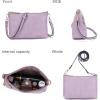 imageWomen Large Crossbody Bags Ladies Satchel Shoulder Handbags Purse and Wallet Set for Women Totes Hobo PursesPurple