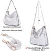 imageWomen Large Crossbody Bags Ladies Satchel Shoulder Handbags Purse and Wallet Set for Women Totes Hobo PursesWhite