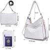 imageWomen Large Crossbody Bags Ladies Satchel Shoulder Handbags Purse and Wallet Set for Women Totes Hobo PursesWhite