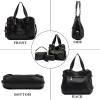imageWomen Large Crossbody Bags Ladies Satchel Shoulder Handbags Purse and Wallet Set for Women Totes Hobo PursesYblack