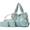 imageWomen Large Crossbody Bags Ladies Satchel Shoulder Handbags Purse and Wallet Set for Women Totes Hobo PursesYskyblue