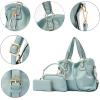 imageWomen Large Crossbody Bags Ladies Satchel Shoulder Handbags Purse and Wallet Set for Women Totes Hobo PursesYskyblue