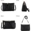 imageWomen Large Crossbody Bags Ladies Satchel Shoulder Handbags Purse and Wallet Set for Women Totes Hobo PursesYzbblack