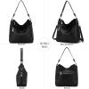 imageWomen Large Crossbody Bags Ladies Satchel Shoulder Handbags Purse and Wallet Set for Women Totes Hobo PursesYzbblack