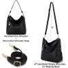 imageWomen Large Crossbody Bags Ladies Satchel Shoulder Handbags Purse and Wallet Set for Women Totes Hobo PursesYzbblack
