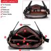 imageWomen Large Crossbody Bags Ladies Satchel Shoulder Handbags Purse and Wallet Set for Women Totes Hobo PursesYzbblack