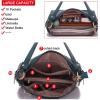 imageWomen Large Crossbody Bags Ladies Satchel Shoulder Handbags Purse and Wallet Set for Women Totes Hobo PursesYzbblue