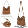 imageWomen Large Crossbody Bags Ladies Satchel Shoulder Handbags Purse and Wallet Set for Women Totes Hobo PursesZbrown