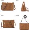 imageWomen Large Crossbody Bags Ladies Satchel Shoulder Handbags Purse and Wallet Set for Women Totes Hobo PursesZbrown