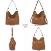 imageWomen Large Crossbody Bags Ladies Satchel Shoulder Handbags Purse and Wallet Set for Women Totes Hobo PursesZbrown