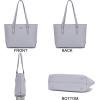 imageYZAOLL Purses for Women Faux Leather Medium Large Tote Satchel Shoulder Purse Handbag Wallet setByungrey
