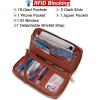 imageYZAOLL Purses for Women Faux Leather Medium Large Tote Satchel Shoulder Purse Handbag Wallet setQbrownwhite