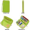 imageYZAOLL Purses for Women Faux Leather Medium Large Tote Satchel Shoulder Purse Handbag Wallet setQcaogreen