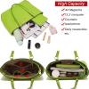 imageYZAOLL Purses for Women Faux Leather Medium Large Tote Satchel Shoulder Purse Handbag Wallet setQcaogreen