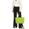 imageYZAOLL Purses for Women Faux Leather Medium Large Tote Satchel Shoulder Purse Handbag Wallet setQcaogreen