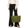 imageYZAOLL Purses for Women Faux Leather Medium Large Tote Satchel Shoulder Purse Handbag Wallet setQtaigreen