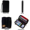 imageYZAOLL Purses for Women PU Leather Medium Tote Satchel Handbags with Matching Wrist Bag setNewblack2pcs