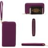 imageYZAOLL Purses for Women PU Leather Medium Tote Satchel Handbags with Matching Wrist Bag setPurple