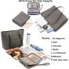 imagePurse Women Handbag Wallet Shoulder Bags Tote shoulder Hobo 3pcs Purse Set DarkGrey