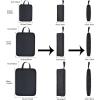 imageYZAOLL 3 Set6 Set7 Set Compression Packing Cubes Travel Accessories Expandable Packing OrganizersTravel Essentials for Carry on 6 Set GrayBlueA3set Black