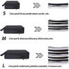 imageYZAOLL 3 Set6 Set7 Set Compression Packing Cubes Travel Accessories Expandable Packing OrganizersTravel Essentials for Carry on 6 Set GrayBlueA3set Black