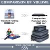 imageYZAOLL 3 Set6 Set7 Set Compression Packing Cubes Travel Accessories Expandable Packing OrganizersTravel Essentials for Carry on 6 Set GrayBlueA3set Gray