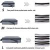 imageYZAOLL 3 Set6 Set7 Set Compression Packing Cubes Travel Accessories Expandable Packing OrganizersTravel Essentials for Carry on 6 Set GrayBlueA3set Gray