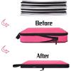 imageYZAOLL 3 Set6 Set7 Set Compression Packing Cubes Travel Accessories Expandable Packing OrganizersTravel Essentials for Carry on 6 Set GrayBlueB6set BlueRose