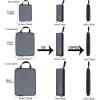 imageYZAOLL 3 Set6 Set7 Set Compression Packing Cubes Travel Accessories Expandable Packing OrganizersTravel Essentials for Carry on 6 Set GrayBlueB6set GrayGreen