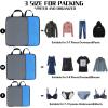 imageYZAOLL 3 Set6 Set7 Set Compression Packing Cubes Travel Accessories Expandable Packing OrganizersTravel Essentials for Carry on 6 Set GrayBlueB6set GrayBlue