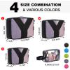 imageYZAOLL 3 Set6 Set7 Set Compression Packing Cubes Travel Accessories Expandable Packing OrganizersTravel Essentials for Carry on 6 Set GrayBlueC7set BlackGray