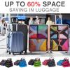 imageYZAOLL 3 Set6 Set7 Set Compression Packing Cubes Travel Accessories Expandable Packing OrganizersTravel Essentials for Carry on 6 Set GrayBlueC7set BlackGray
